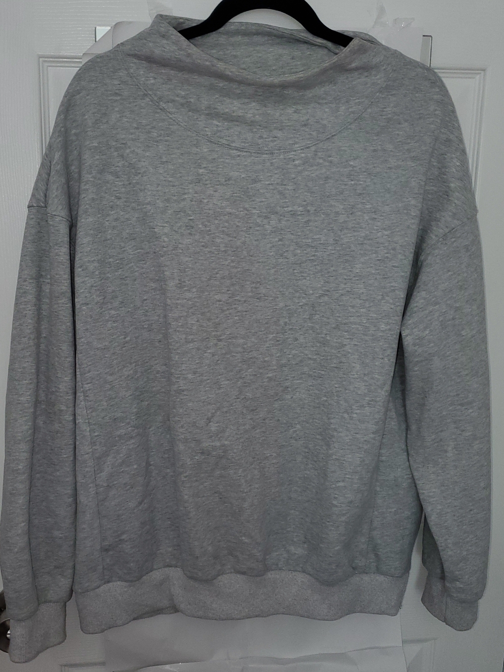 Classic Gray Mockneck Sweatshirt